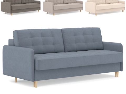  Amani直线沙发 (Amani) 窄扶手款3d模型 