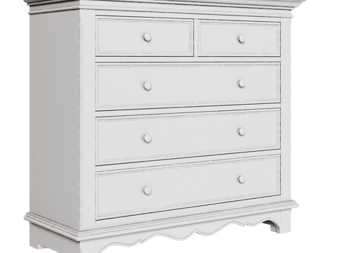  OM 斯堪的纳维亚风格抽屉柜3d模型 