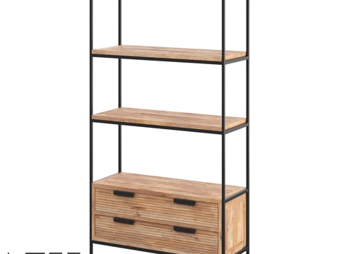  LoftDesigne 7019 款层架3d模型 