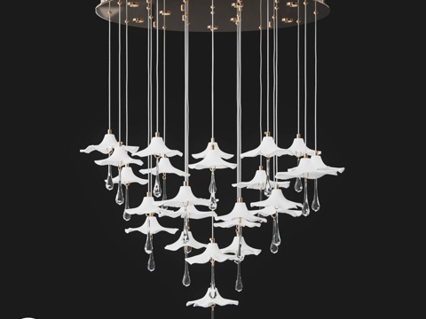  克洛伊德香格里拉水晶吊灯 C33 (art. 11334)3d模型 