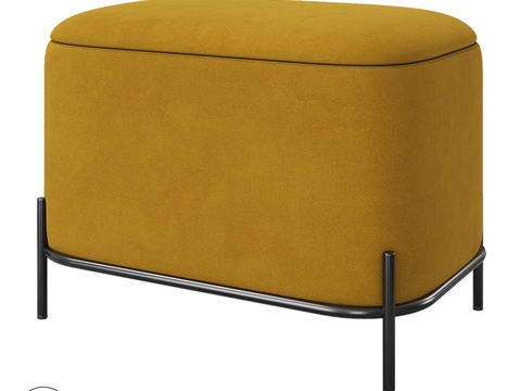  OM长凳GRASS 60cm款3d模型 