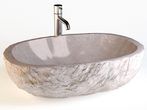  大理石水槽3d模型 