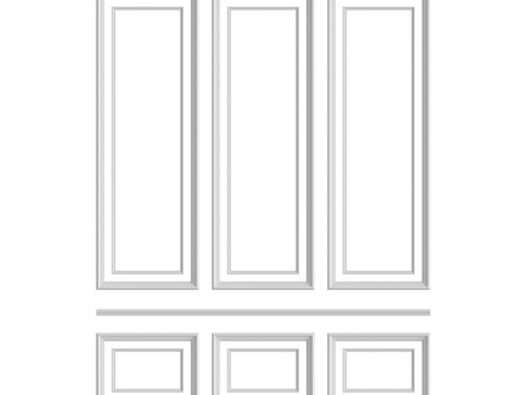  墙面装饰组合 No. 933d模型 