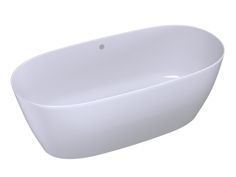  带溢流口的SOFIA LIGHT浴缸3d模型 