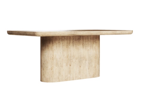 现代风格底座的OM餐桌3d模型3d模型