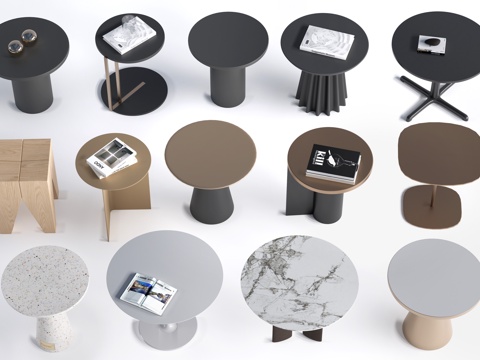 现代茶几 客厅茶几su模型