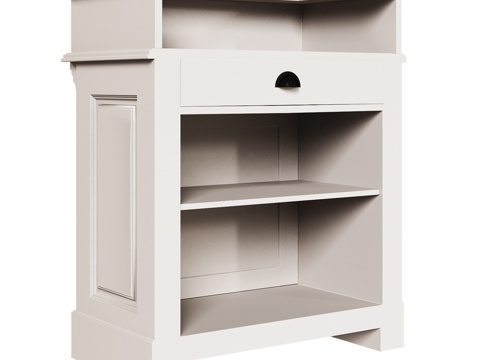  OM 经典风格小型吧台柜 90x51x1073d模型 