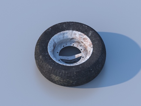  轮毂 车轮 轮胎3d模型 