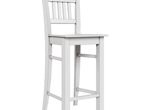  OM经典风格吧凳3d模型 