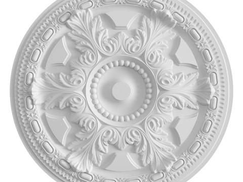  110号灰泥装饰花饰及灰泥装饰花饰3d模型 