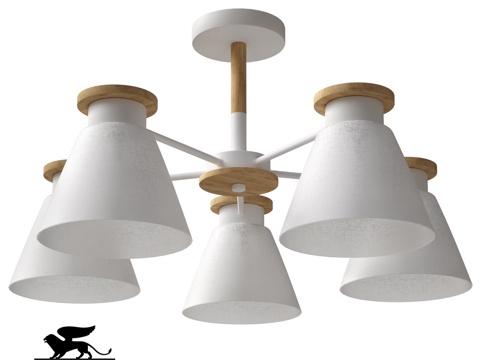  ARTE灯具OM A1031PL-5WH3d模型 