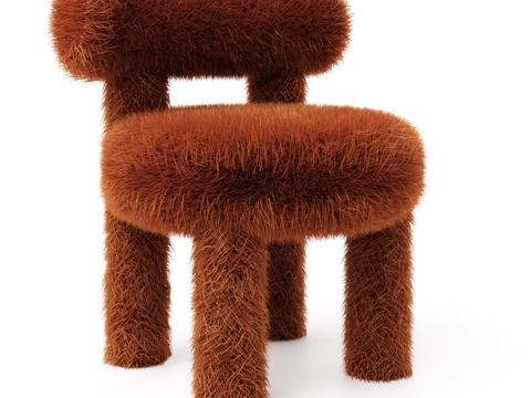  (OM) Noom 椅子 Gropius CS1 毛绒版3d模型 