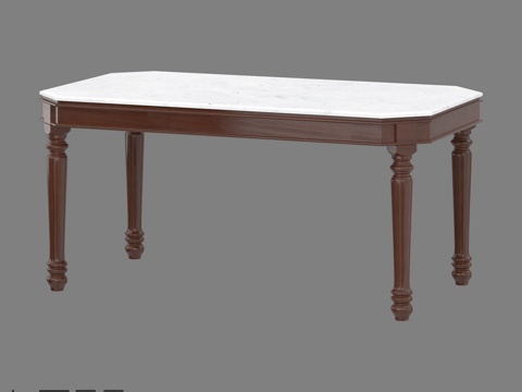  LoftDesigne 61701 款餐桌3d模型 