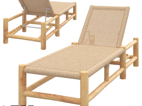  LoftDesigne 1583款躺椅3d模型 