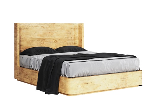  OM 160x200现代风格床3d模型 