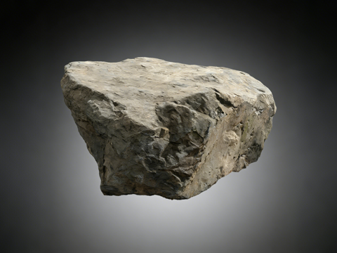 风化岩石​   破损岩石​  老旧石头 游戏环境su模型