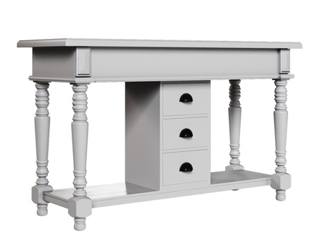  OM经典款三抽屉浴室柜3d模型 