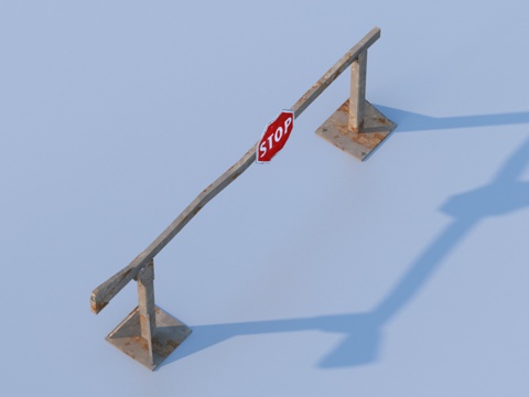  门禁 小品3d模型 