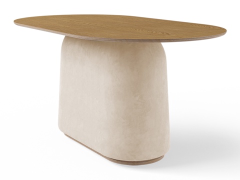  Casper椭圆桌3d模型 