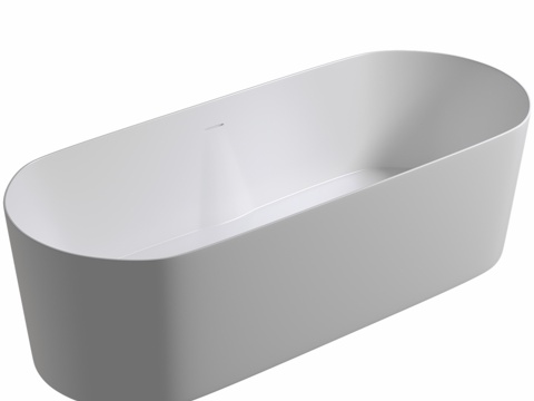  人造石浴缸 ABBER Stein AS96143d模型 