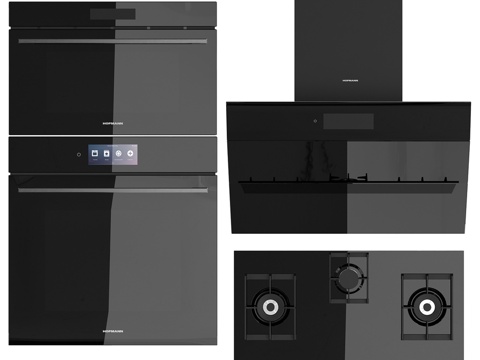  微波炉、烤箱、灶具、抽油烟机 霍夫曼 Hofmann3d模型 