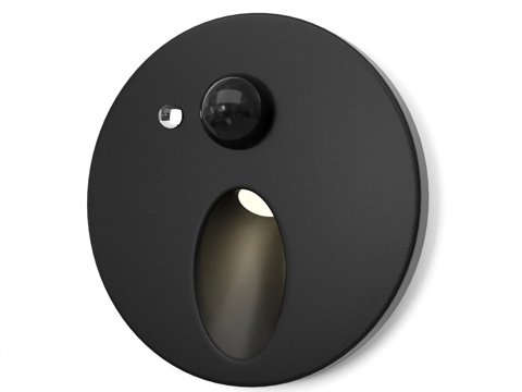  带感应器的圆形LED嵌入灯具用于照明3d模型 