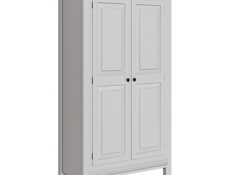  OM经典风格双门衣柜3d模型 