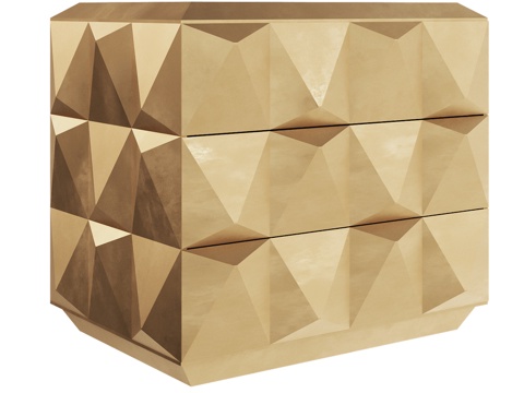 OM 三抽屉床头柜设计款3d模型