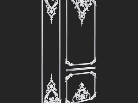  框架BERGAMO No. 5-6 Ros Lepnina3d模型 