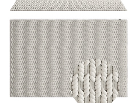  羊毛地毯 Decaro Rugs D110011 尺寸 1.3d模型 