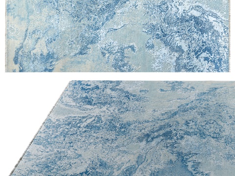  地毯“西好莱坞”PJ1757-蓝色 Art de Vivre3d模型 