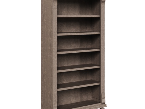  OM美式书柜3d模型3d模型 