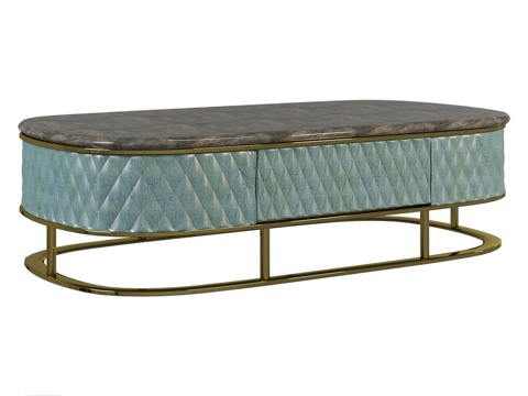  OM咖啡桌 Monolith天然大理石3d模型 