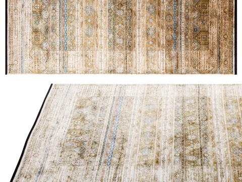  地毯“PIETRA” M444K-CREAM-GOLD 生活3d模型 