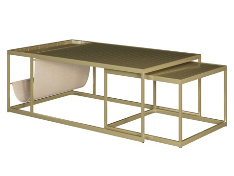  OM变形咖啡长桌3d模型 