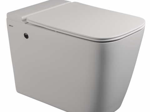  ABBER Rechteck AC1212P 壁挂式白色马桶3d模型 