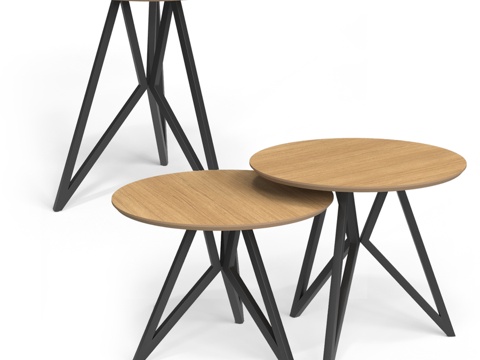  (OM) FLY 咖啡桌及茶几（MANO F出品）3d模型 