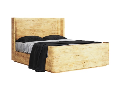  现代风格高脚板OM床160x2003d模型 