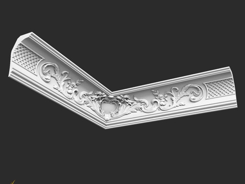  凤凰集团角线K 57-4（转角花饰）Н13d模型 