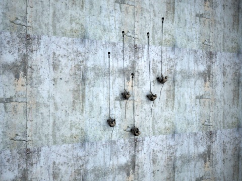  禅意中式小人攀岩陌陌3d模型 