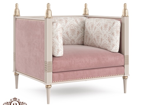  (OM) 路易吉·罗曼诺家居扶手椅3d模型 