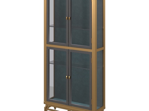  OM酒柜Goldman玻璃门款3d模型 