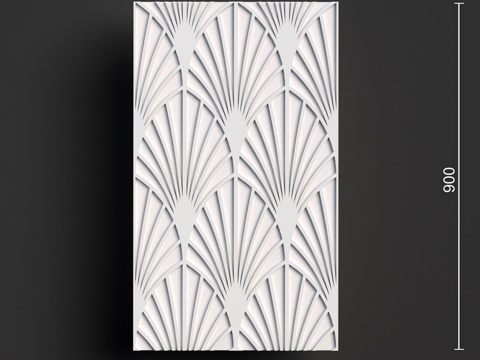  面板 102 (496x900x27)3d模型 