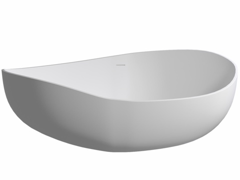  人造石浴缸 ABBER Stein AS96393d模型 