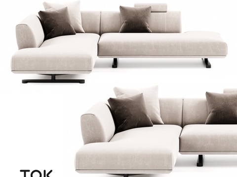 (OM) TAKT S6 模块化沙发系列 Tok Furni3d模型 