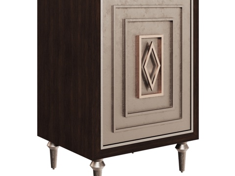  OM Designer单门床头柜3d模型 