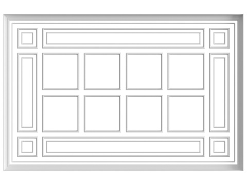  天花板组合 No. 593d模型 