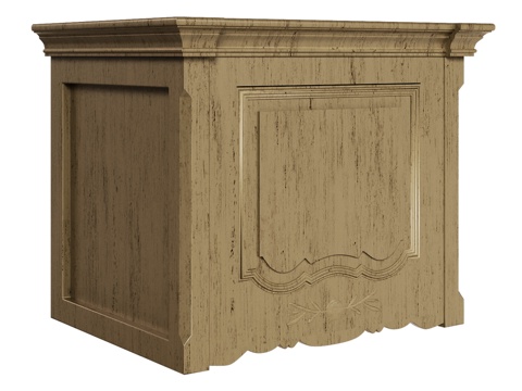  OM 经典风格窄型抽油烟机壁柜3d模型 