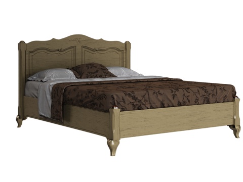 OM床160x200配低脚板经典风格3d模型