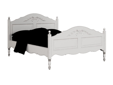  OM床160x200经典风格款3d模型 